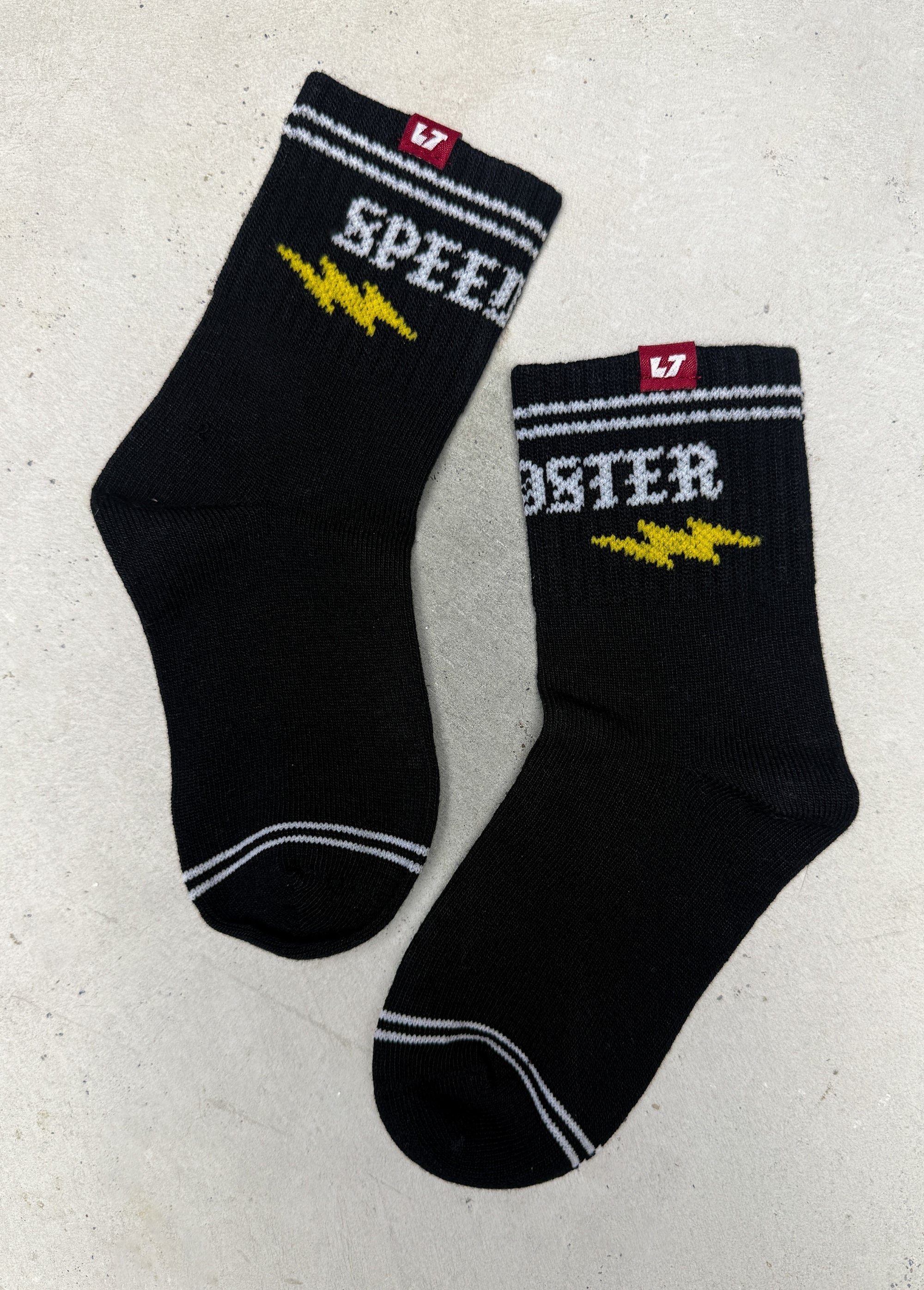 Speedster Crew Socks Black