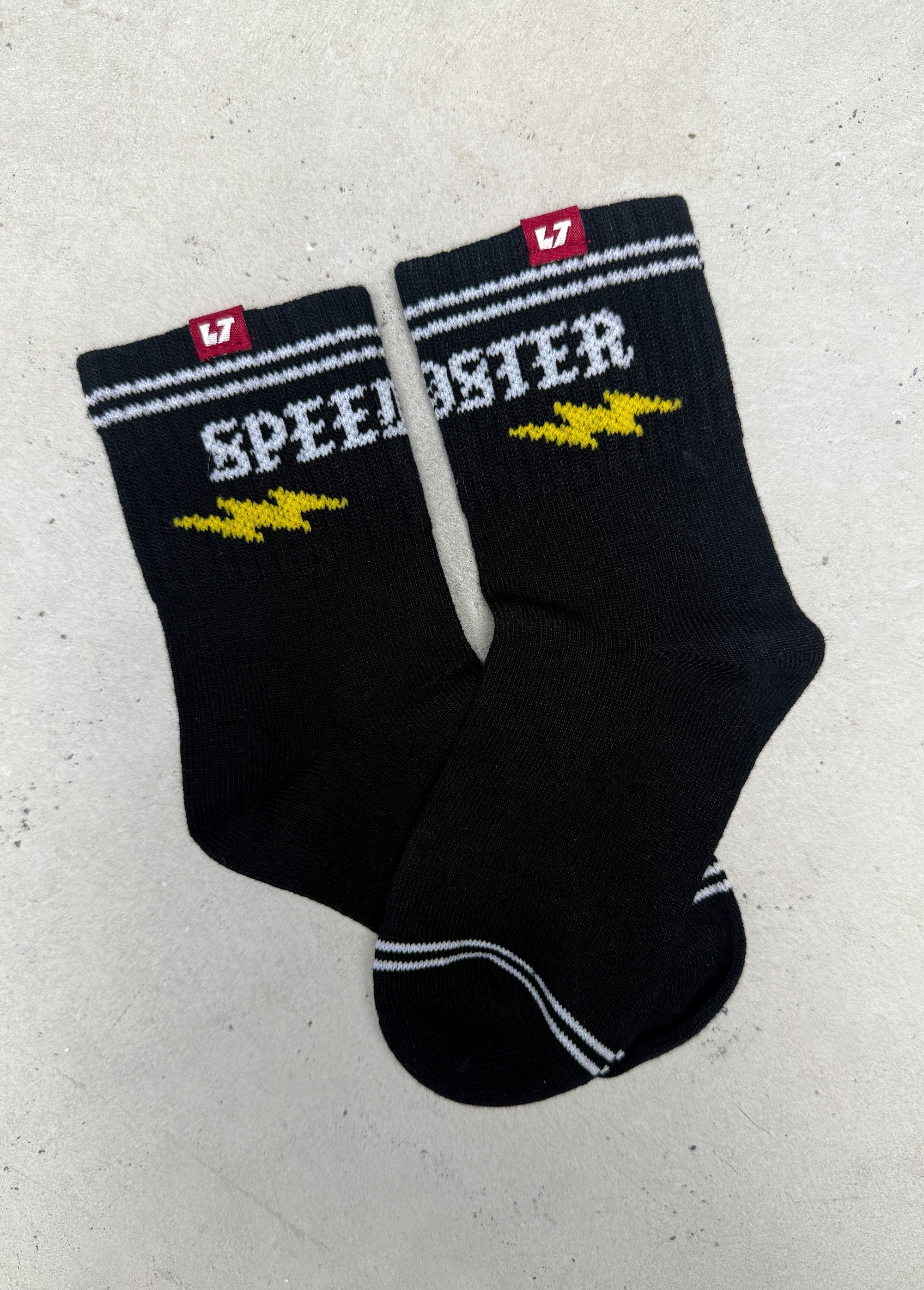 Speedster Crew Socks Black