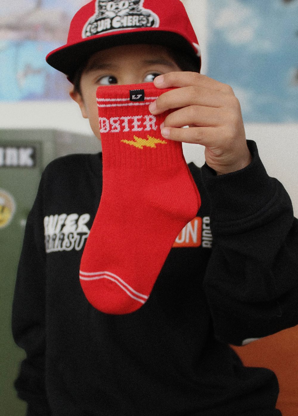 Speedster Crew Socks Red