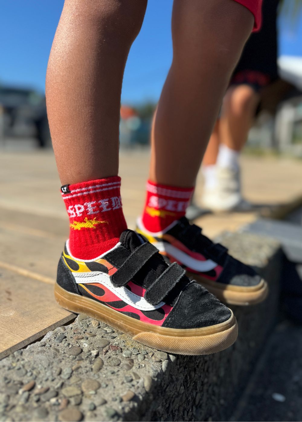 Speedster Crew Socks Red